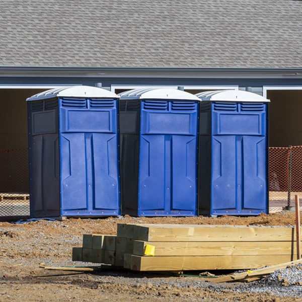 are there any restrictions on what items can be disposed of in the portable toilets in Ryder